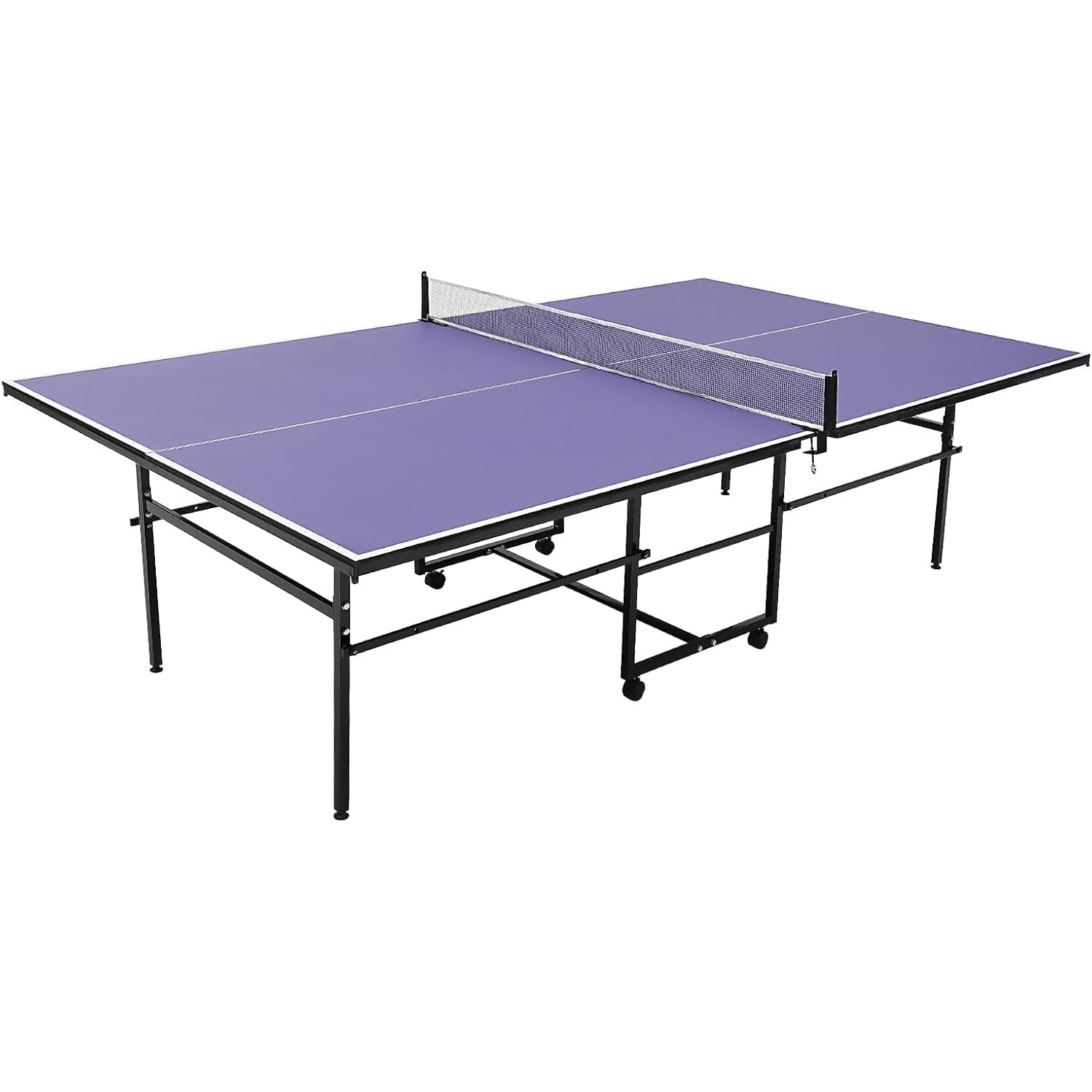 8 ft Portable Ping Pong Table， - Table Tennis Folding Table ulasan dan harga