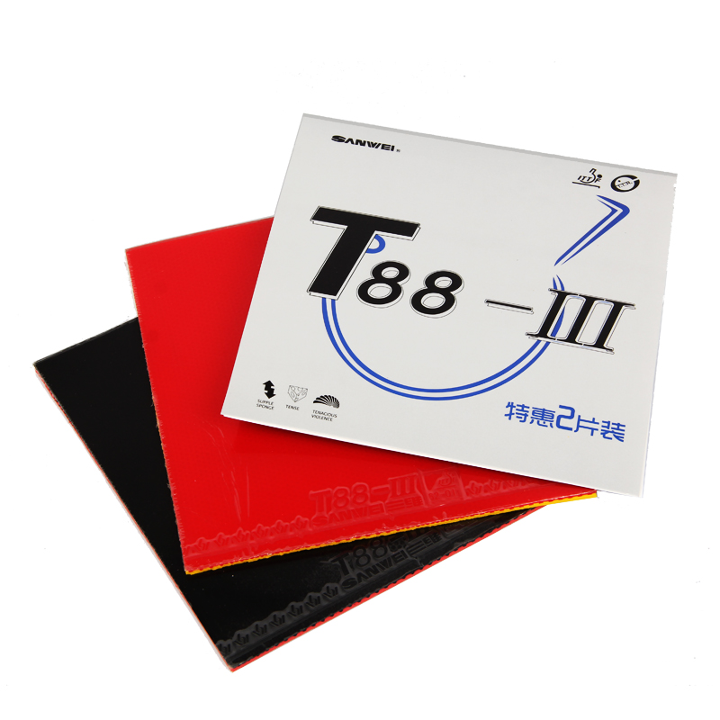 1 Red 1 Black Original SANWEI  - Table Tennis Xiom Rubber ulasan dan harga