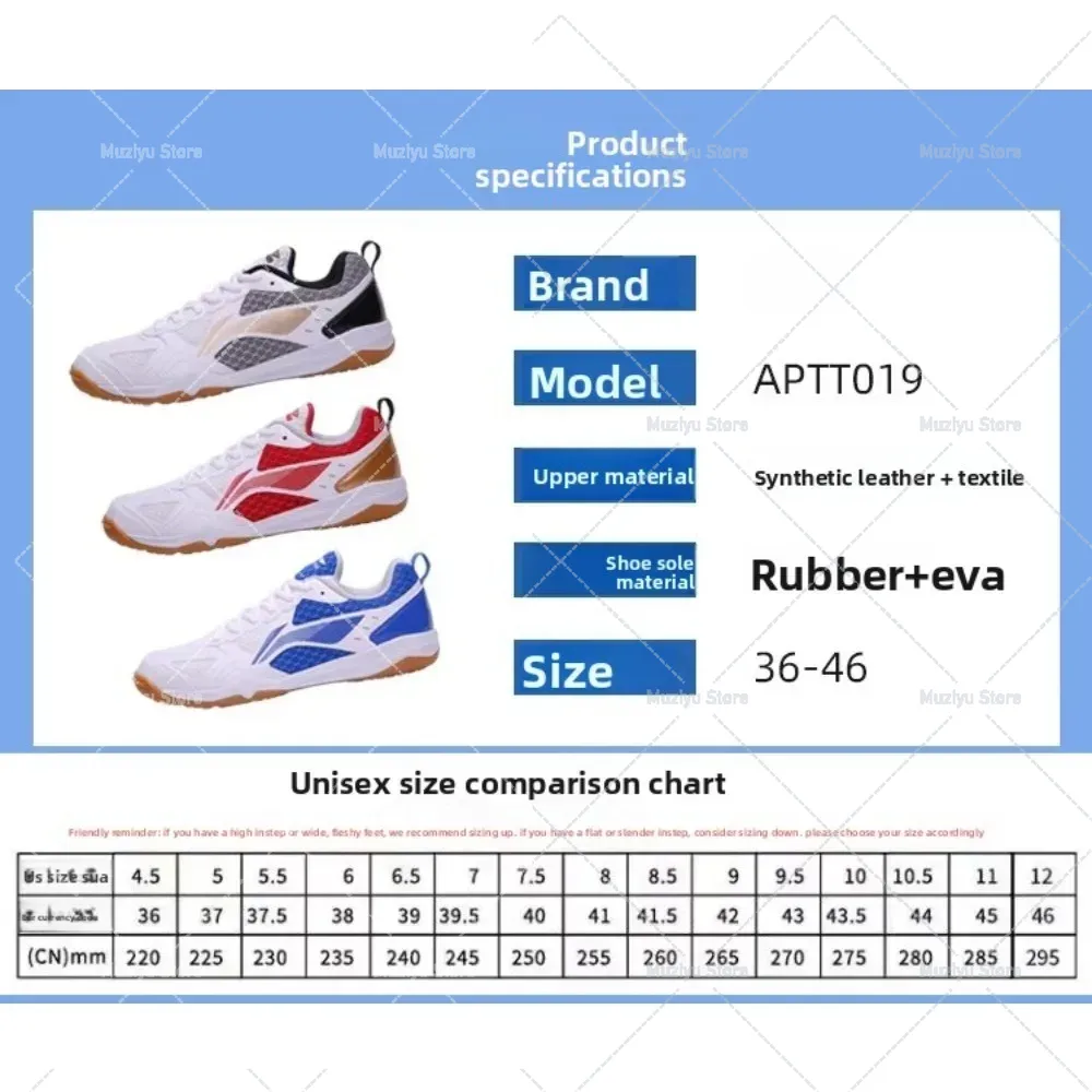 National Team Sports Shoes Men - Table Tennis Zhendong ulasan dan harga